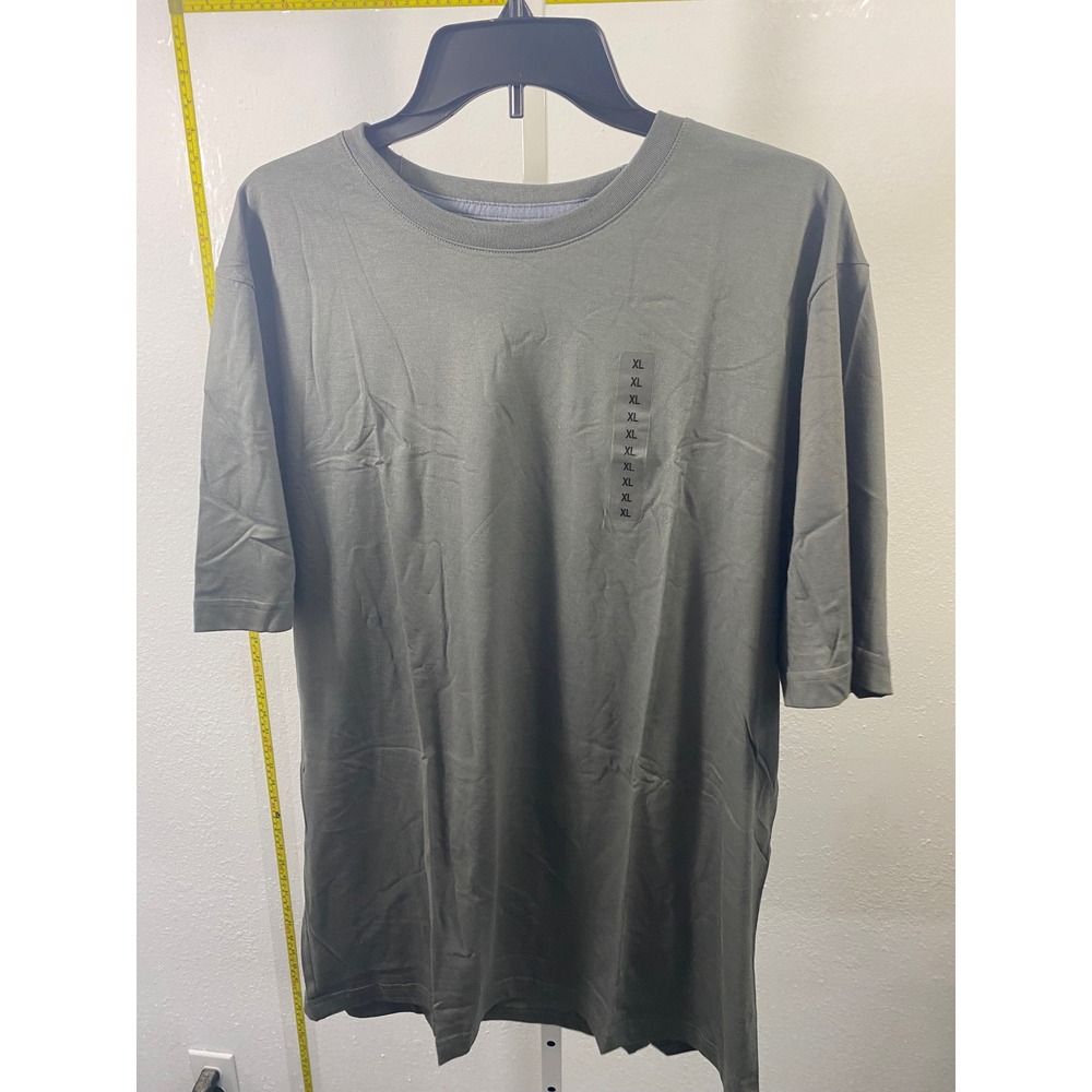 Jockey Made in America Collection Men XL Olive Green Cotton Short Sleeve T-Shirt